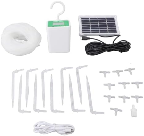 Pwshymi Automatic Plant Waterer Intelligent Drip Irrigation Kit for Garden Yard, Solar Powered Timing Sensor Watering Device for Plants Safe and Waterproofing, Easy to Install for All Kinds of - Image 6