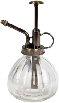 KeuLen Empty Glass Spray Bottle, Handheld Plant Mister Water Sprayer with Fine Mist, Vintage Retro Style for Indoor Plants (1 PC)(Transparent) by Unknown