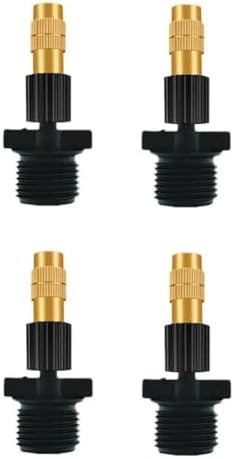 Adjustable Brass Atomizing Nozzle with Drip Connector, Micro Spray Drip Emitter, Adjustable Sprinkler Drip Sprayer Kit 50pc Copper Nozzle by Unknown