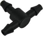 50pcs Garden Tee Connector 4/7mm 1/4'' Hose Pipe Water Tubing Barb Fitting Drip Irrigation Adapter Coupling Repair(F-50PCS) by Unknown