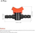 2/3/4Pcs Barbed Ball Valve 1/4" 16mm 19mm 25mm 19mmx16mm Barb Connector Shut Off Switch Plastic for Irrigation Drip Tube(16mm 4Pcs) - Image 2