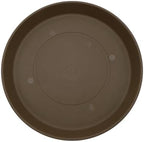 The HC Companies Round Prima Flower Pot Saucers - Plastic Plant Saucer for Outdoors & Indoors - Traditional Plant Pot Trays for Water Drainage -Durable Plant Tray (21-inch Chocolate, Pack of 1) by TheHCCompanies