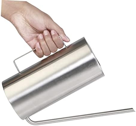 Watering can,Stainless Steel Pitcher Watering Can for Indoor Plants Spray Bottles for Plants Metal Sprinkling Can Stainless Steel Watering Kettle Plant Mister Jug Shower Pot Spout Watering Can(Silver) - Image 6