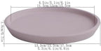 Plant Trays Simple Style Saucers Indoor Outdoors Garden Plant Watering Pallet Multi Colour Available Flower Pots Saucers(Purple,Large) - Image 2