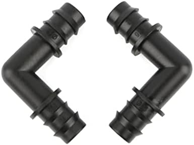 10pcs 16mm Irrigation Barb Elbow Connector 90 Degree Adapter for 5/8" Hose Drip Tape - Durable ABS Reusableplastic - Image 3