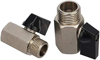 Hose Connector Adapter Garden Irrigation Regulates And Controls Air, Oil And Water 1/8" 1/4" 3/8" 1/2" BSP Male To Female Brass Ball Valve (Color : Gold) - Image 4