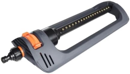19 Holes Oscillating Lawn Sprinkler with Weighted Base, 4 Spray Modes for Garden by Unknown