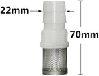 Pressure Washer, Stainless Steel Hose Barb Filter 5 Pcs 6-19mm Pump Drip Irrigation Industrial Fuel Gas(Colorh) - Image 2
