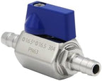 2PCS Stainless Steel 5/8" Mini Ball Valve Shut Off Valve 5/8" Hose Barb - Image 3