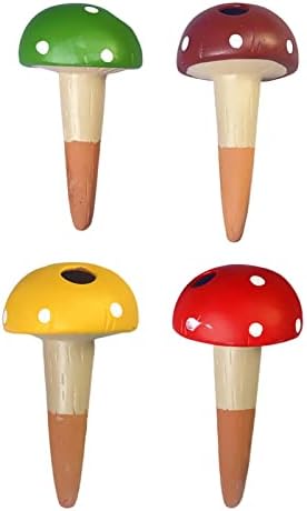 4 Pieces Plant Watering Stakes Self Watering Spikes Automatic Irrigation Devices Clay Drip Cones Suitable for Potted Plants Houseplants Patio Hanging by Unknown