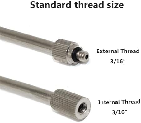20pack Flexible Misting System Nozzle Extension, 10/24 UNC Mist Nozzle Extension Pole, Brass Mist Nozzles Extension Rod, Misting Extended Pole for Outdoor Misting System, 2-20Inch ( Size : 30cm/(11.8I - Image 3