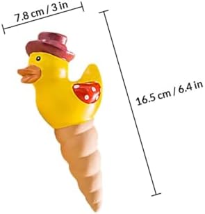 4pcs Cute Duck Shaped Terracotta Plant Watering Spikes for Indoor Plants Self-Watering Stakes Automatic Drippers for Potted Garden Use Random Color - Image 2