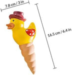 4pcs Cute Duck Shaped Terracotta Plant Watering Spikes for Indoor Plants Self-Watering Stakes Automatic Drippers for Potted Garden Use Random Color - Image 2