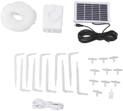 Pwshymi Automatic Plant Waterer Intelligent Drip Irrigation Kit for Garden Yard, Solar Powered Timing Sensor Watering Device for Plants Safe and Waterproofing, Easy to Install for All Kinds of - Image 4