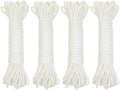 4pcs Plant Watering Wick Cord 4mm Thick - Automatic Self Watering String for Pots - Vacation Hydroponic Irrigation Rope for Indoor Garden Flower Nursery by LALADEFIEE