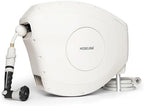 HOSELINK Classic Beige 82ft Hi-Flow Automatic Retractable Garden Hose Reel, 9/16”, 8-Pattern Spray Nozzle, UV-Stabilized Kink-Free Hose, Wall Mounted Watering Solution for Backyard, Garden & Outdoor by HoselinkUSA
