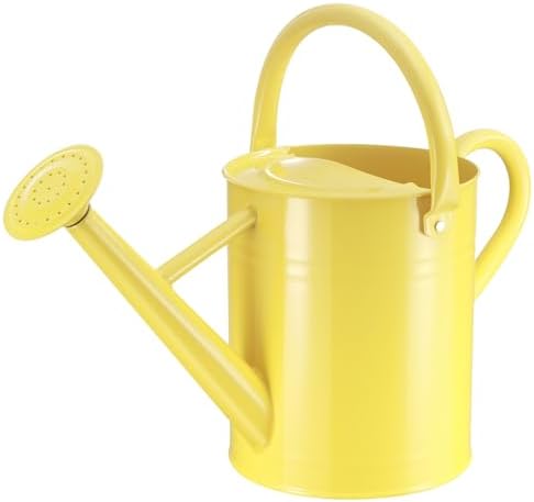 1 Gallon Watering Can for Outdoor&Indoor Plants，Yellow by Shopwithgreen