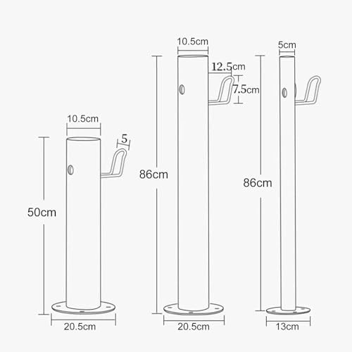 Outdoor Faucet Water Column, Floor Freestanding Garden Watering Fountain Hydrant Landscape Decor Taps, Freeze Proof Outdoor Water Spigot Irrigation Post, Water Hose Holders Water Dispenser, 20.5×50cm - Image 2