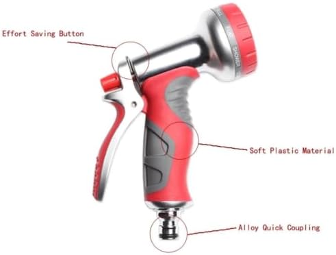 Garden Hose Nozzle with 9 Modes, Adjustable Pressure - Image 2