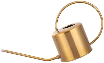 Watering Can Indoor for House Plant 1300ml with Long Spout, Gold by Unknown