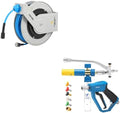 FIXFANS Pressure Washer Hose Reel with Hose, Pressure Washer Gun with Mini Foam Cannon by FIXFANS