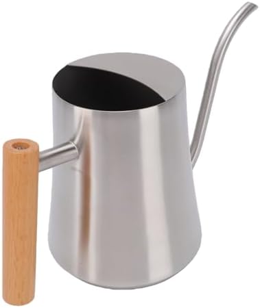 Yosoo Health Gear Indoor Watering Can 1L with Long Spout, Wood Handle, - Image 3