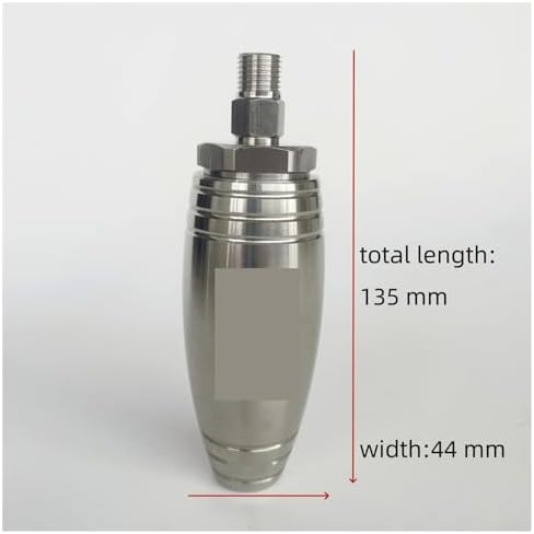 High Pressure 500/600 Bar 1/4 Quick Connection with Tungsten Steel Core Water Turbo Rotating Nozzle - Image 3