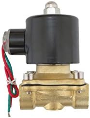 JEM&JULES 1/2 inch 220V-240V AC VAC Brass Electric Solenoid Valve NPT Gas Water Air NC N/C by Unknown