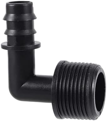 1/2" 3/4" Male Thread To DN16 DN20 Pipe Barb Elbow Connector Micro-Spray Drip Irrigation System Accessories(3I4 M-Thread To DN16,50Pcs) by Unknown