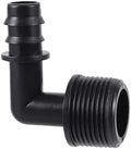 1/2" 3/4" Male Thread To DN16 DN20 Pipe Barb Elbow Connector Micro-Spray Drip Irrigation System Accessories(3I4 M-Thread To DN16,50Pcs) by Unknown