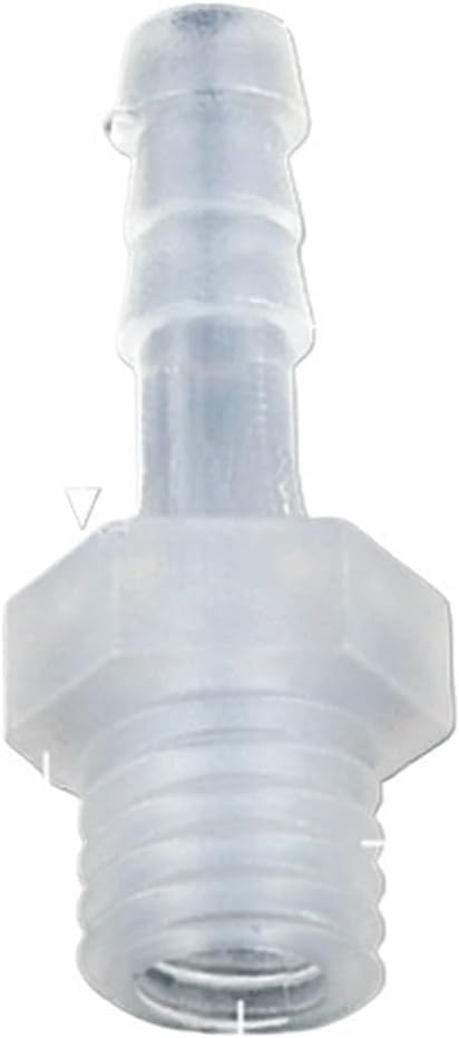 10 Pcs M6 to 2mm PP/PE Hose Connector, Straight Barb Adapter for Irrigation Tubing, Aquarium Air Pump, Water Pipe Joint(M6-4mm,50pieces) by Unknown