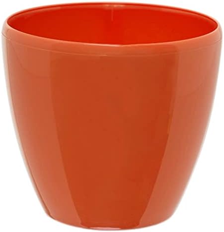 DECOPOTS - 3 Pack Self Watering Planter - Indoor/Outdoor Decorative Flower Pot with Drainage Cartridge and Water Level Indicator (6.7", Poppy Red) - Image 2