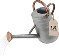 Galvanized Steel Watering Can for Outdoor&Indoor Plants，1.5 Gallon by Shopwithgreen