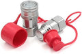 CEKER 3/8" NPT Skid Steer Bobcat Flat Face Hydraulic Quick Disconnect Coupling Fits ISO 16028 Hydraulic Quick Connect Coupler by CEKER