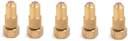 Irrigation Nozzles Adjustable Copper Atomizing Nozzles Drip Irrigation Sprayers Garden Cooling Irrigation Equipment Brass Ceramic Spray disc 5pc by Unknown