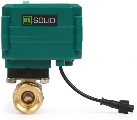 U.S. Solid 3/4" Smart Motorized Ball Valve - NSF Certified 304SS Remote App Mobile-control Electrical Ball Valve with Manual Switch, Plug Connection - Image 5