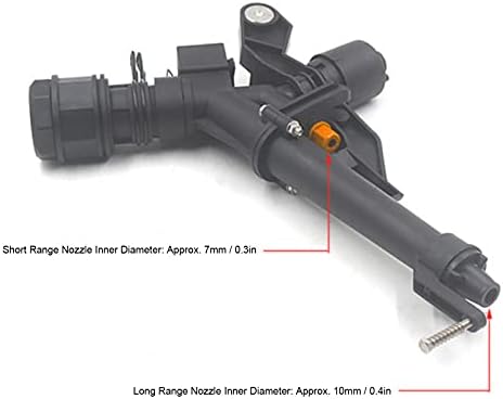 1-1/2" Impact Rain Gun Sprinkler with 2 Nozzles, Adjustable 360 Degree Automatic Rotating Garden Water Sprinkler, for Covering Large Areas, Tall Crops and Pastures Lawn Sprinkler - Image 4