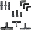 Connector 40 Pieces of 16/20/25mm Garden Hose Three-Way Elbow End Direct Head 16/20/25mm PE Hose Manifold Repair 90 Degree Joint (Color : Red) by Unknown