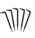 250pk 4" Angled Drip Emitter Stake, Fits 1/4" & 1/8" Tubing for Precise Watering & Irrigation, Greenhouse, Container Gardening, Home Garden, and Hydroponics Growing (250, 4" Inch Long) by OneStopOutdoor