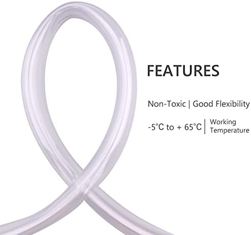 DERNORD PVC Tubing 1"ID X 1 1/4"OD Flexible Clear Vinyl Hose 25 Feet for Food Grade - Image 4