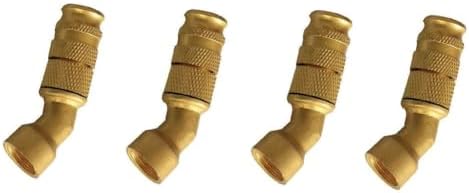 High Pressure Nozzle Brass Water Pipe Nozzle for Garden Hoses | Adjustable Features | Fits Standard Hoses, Garden Sprayers, Nozzles Brass Elbow Nozzle 10pc by Unknown