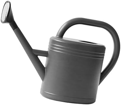 Fabater 8L Large Capacity Plastic Watering Can, Long Spout Plant Watering Can for Garden, Thickened Heavy Duty Outdoor with Shower Head for Precise (Gray) - Image 3