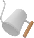 Watering Can White with Long Spout, Stainless Steel Retro 1000ml by KAILIKETIY