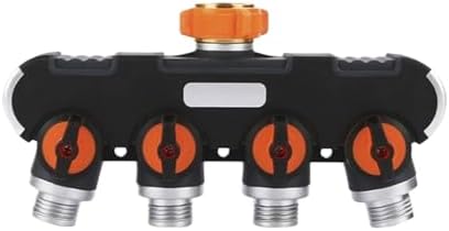 Garden Irrigation Valve Water Tap Splitters Outdoor Tap And Faucet 1/2" 3/4" Water Divider Garden Watering Distributor(4 Way) by Unknown