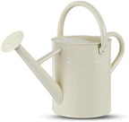 1 Gallon Watering Can for Plants, Watering Cans for Indoor&Outdoor Gardening, Galvanized Steel Watering Pot with Removable Spout, Metal Water Can with Ergonomic Movable Handle(White) by Unknown