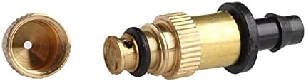 5pcs Threaded Brass Mist Nozzle Misting Spray Sprinkler Gardening Water Cooling Adjustable for Garden Lawn Irrigation - Image 7