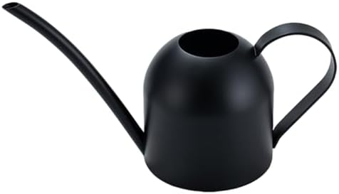500ml Black Stainless Steel Watering Pot with Long Spout for Indoor and Outdoor Plants Garden Tool Vintage Metal Sprinkling Kettle by Unknown