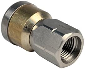 Schieffer 3/8in. x 200ft. 4000 PSI Thermoplastic Sewer Jetter Hose & 8.0 Orifice Button Nose and 8.5 Orifice Rotating Nozzles - Image 7