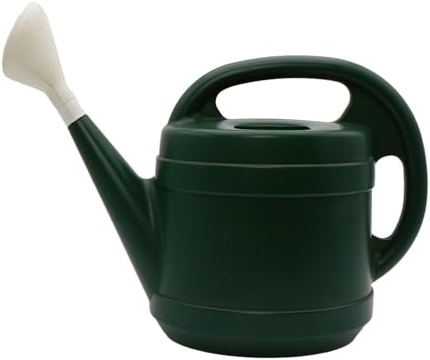 Standard Watering Can - Plant Watering Can - Small Plastic Garden Water Pot for Indoor Outdoor Plants Flowers by The HC Companies, 2 Gallon, Green by TheHCCompanies