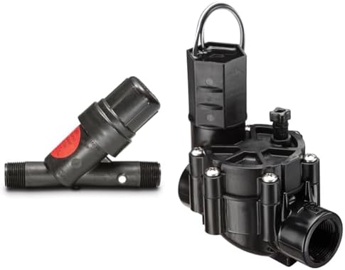 Rain Bird 3/4" Drip Irrigation 30 PSI Filter and in-Line Sprinkler Valve Bundle by Unknown